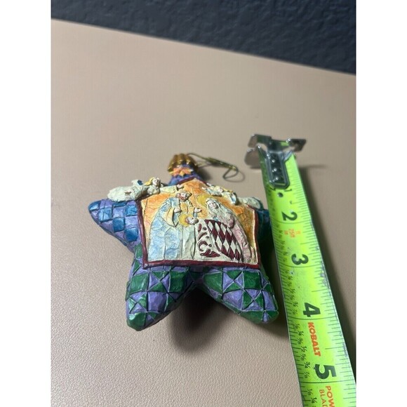 Jim Shore Nativity Star Christmas Decor Ornament 4"x4.5" Heartwood Creek 2004 - Picture 5 of 5